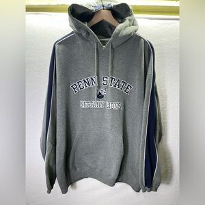 Penn State Nittany Lions Embroidered VTG Hoodie Sweatshirt Mens XL Gray 2404